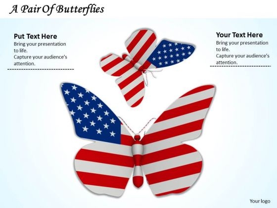 Stock Photo Flag Of America With Butterfly Shape PowerPoint Slide Stock Photo Flag Of America With Butterfly Shape PowerPoint Slide