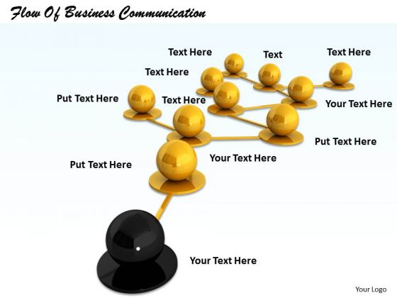 Stock Photo Flow Of Business Communication PowerPoint Template Stock Photo Flow Of Business Communication PowerPoint Template