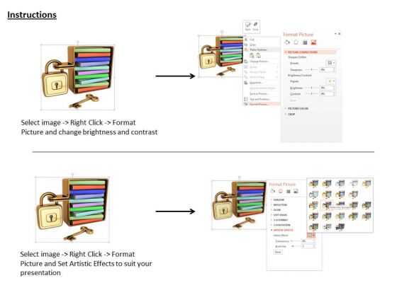stock_photo_folder_with_the_lock_and_key_business_powerpoint_slide_3