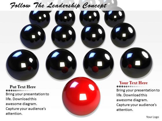 Stock Photo Follow The Leadership Concept PowerPoint Template Stock Photo Follow The Leadership Concept PowerPoint Template