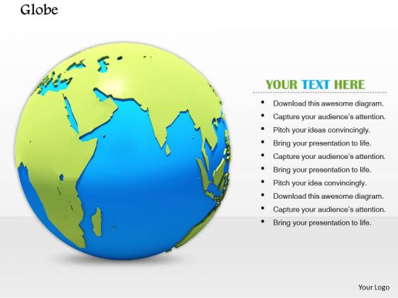 Stock Photo Globe Highlighting Map Of India PowerPoint Slide Stock Photo Globe Highlighting Map Of India PowerPoint Slide