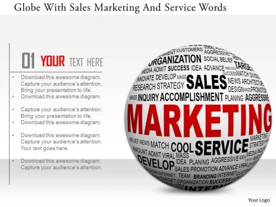 Stock Photo Globe With Sales Marketing And Service Words PowerPoint Slide Stock Photo Globe With Sales Marketing And Service Words PowerPoint Slide