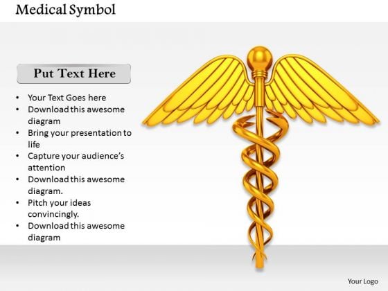 Stock Photo Gold Color Medical Symbol PowerPoint Slide Stock Photo Gold Color Medical Symbol PowerPoint Slide
