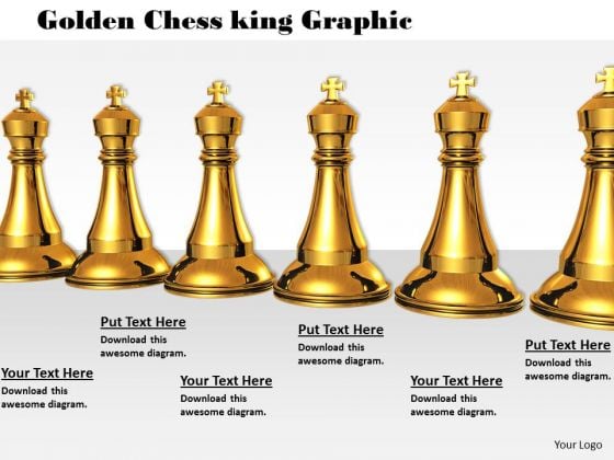 Stock Photo Golden Chess King Graphic PowerPoint Template Stock Photo Golden Chess King Graphic PowerPoint Template