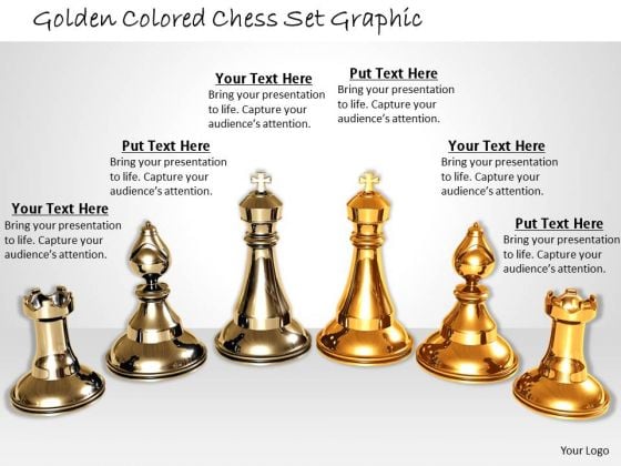 Stock Photo Golden Colored Chess Set Graphic PowerPoint Template Stock Photo Golden Colored Chess Set Graphic PowerPoint Template
