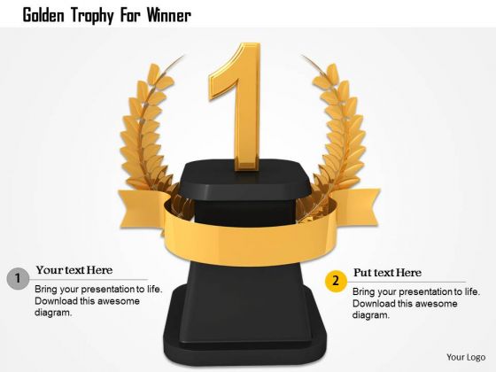 Stock Photo Golden Trophy For Winner PowerPoint Slide Stock Photo Golden Trophy For Winner PowerPoint Slide