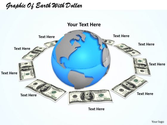 Stock Photo Graphic Of Earth With Dollar PowerPoint Template Stock Photo Graphic Of Earth With Dollar PowerPoint Template