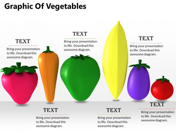 Stock Photo Graphic Of Vegetables PowerPoint Template