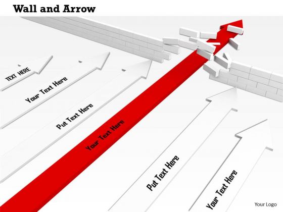 Stock Photo Graphics Of Arrow Crossing The Hurdle PowerPoint Slide Stock Photo Graphics Of Arrow Crossing The Hurdle PowerPoint Slide