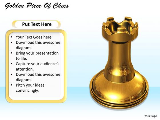 Stock Photo Graphics Of Golden Chess Piece PowerPoint Slide Stock Photo Graphics Of Golden Chess Piece PowerPoint Slide