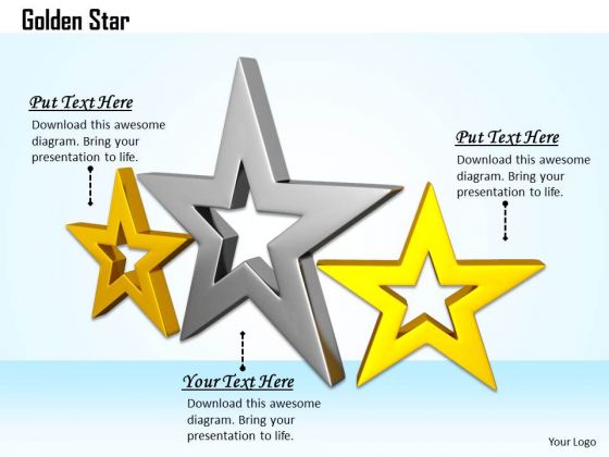 stock_photo_graphics_of_golden_silver_and_yellow_starts_powerpoint_slide_1