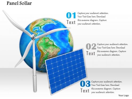 Stock Photo Graphics Of Windmill With Solar Panel PowerPoint Slide Stock Photo Graphics Of Windmill With Solar Panel PowerPoint Slide