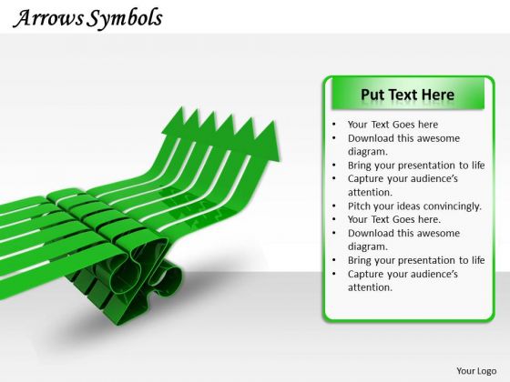 Stock Photo Green Arrows Symbol For Financial Growth PowerPoint Slide Stock Photo Green Arrows Symbol For Financial Growth PowerPoint Slide