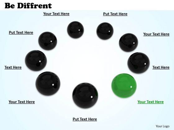 Stock Photo Green Ball With Black Balls For Team PowerPoint Slide Stock Photo Green Ball With Black Balls For Team PowerPoint Slide