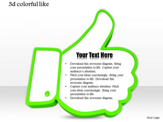 Stock Photo Green Like Symbol For Social Sites PowerPoint Slide Stock Photo Green Like Symbol For Social Sites PowerPoint Slide