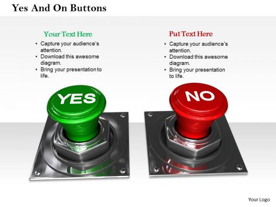 Stock Photo Green Yes And Red No Buttons PowerPoint Slide