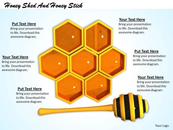 Stock Photo Honey Shed And Honey Stick PowerPoint Slide Stock Photo Honey Shed And Honey Stick PowerPoint Slide