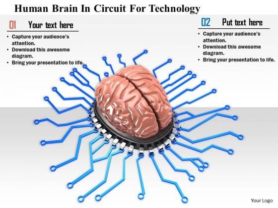 Stock Photo Human Brain In Circuit For Technology Image Graphics For PowerPoint Slide Stock Photo Human Brain In Circuit For Technology Image Graphics For PowerPoint Slide