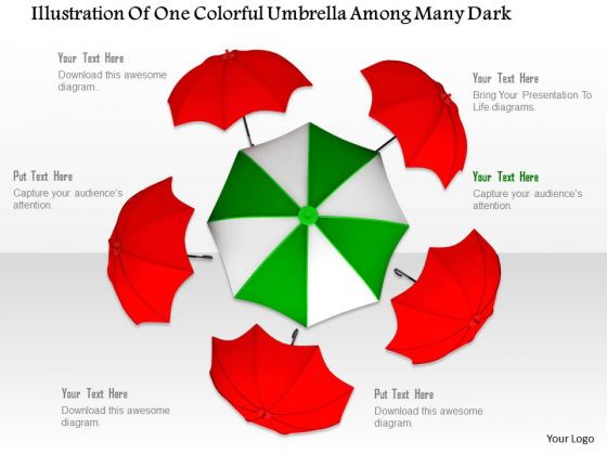 Stock Photo Illustration Of Colorful Umbrellas PowerPoint Slide Stock Photo Illustration Of Colorful Umbrellas PowerPoint Slide