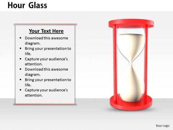 Stock Photo Illustration Of Hour Glass PowerPoint Slide Stock Photo Illustration Of Hour Glass PowerPoint Slide
