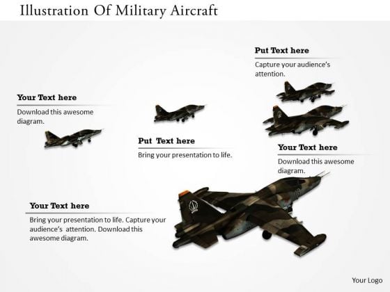 Stock Photo Illustration Of Military Aircraft PowerPoint Slide Stock Photo Illustration Of Military Aircraft PowerPoint Slide