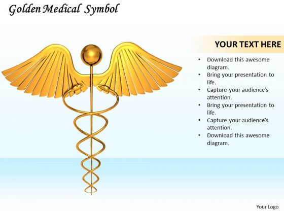 Stock Photo Image Of Golden Medical Symbol PowerPoint Slide Stock Photo Image Of Golden Medical Symbol PowerPoint Slide