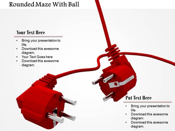 Stock Photo Image Of Two Red Plugs PowerPoint Slide Stock Photo Image Of Two Red Plugs PowerPoint Slide
