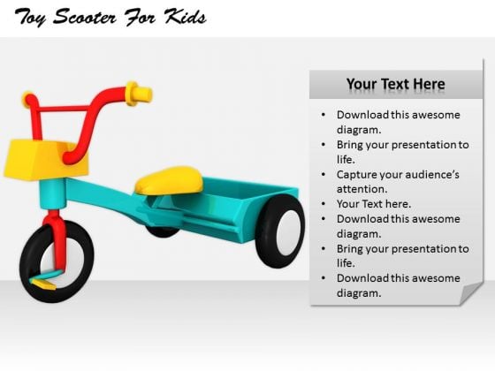 Stock Photo Innovative Marketing Concepts Toy Scooter For Kids Business Success Images