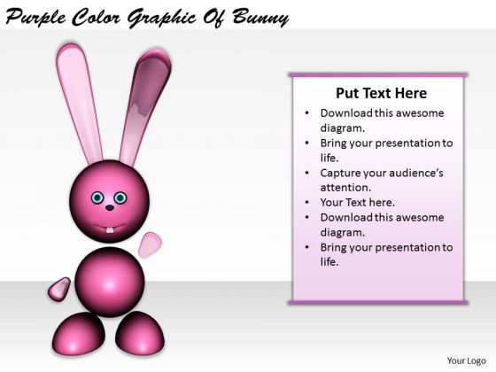 Stock Photo International Marketing Concepts Purple Color Graphic Of Bunny Best Stock Photos