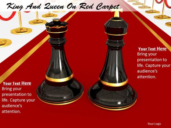 Stock Photo King And Queen On Red Carpet PowerPoint Slide Stock Photo King And Queen On Red Carpet PowerPoint Slide