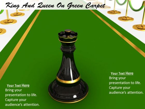 Stock Photo King Of Chess On Green Carpet PowerPoint Slide Stock Photo King Of Chess On Green Carpet PowerPoint Slide