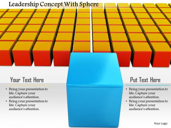 Stock Photo Leadership Concept With Cubes PowerPoint Slide Stock Photo Leadership Concept With Cubes PowerPoint Slide