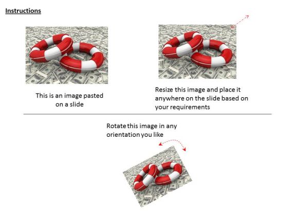 stock_photo_lifesaving_belts_on_dollars_powerpoint_slide_2