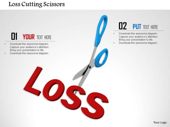 Stock Photo Loss Cutting Scissors PowerPoint Slide Stock Photo Loss Cutting Scissors PowerPoint Slide