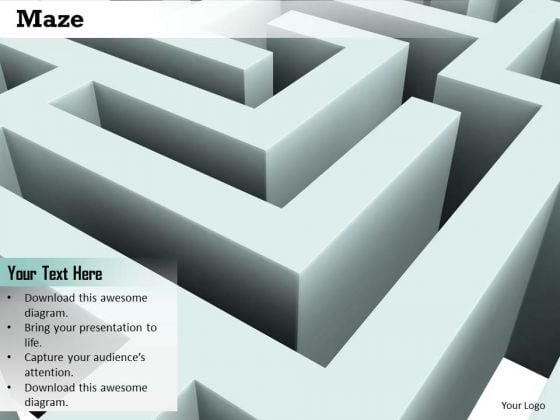 Stock Photo Maze Graphic To Show Problem Solving Concept PowerPoint Slide Stock Photo Maze Graphic To Show Problem Solving Concept PowerPoint Slide