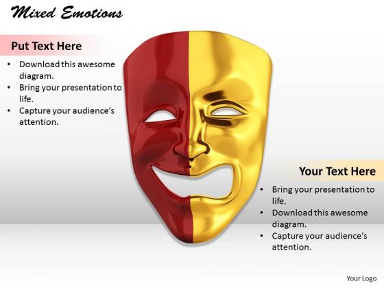 Stock Photo Mixed Emotions PowerPoint Slide Stock Photo Mixed Emotions PowerPoint Slide