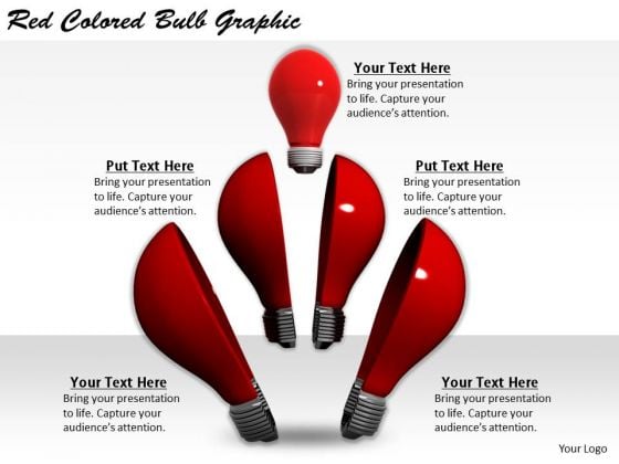 Stock Photo Modern Marketing Concepts Red Colored Bulb Graphic Business Pictures Images