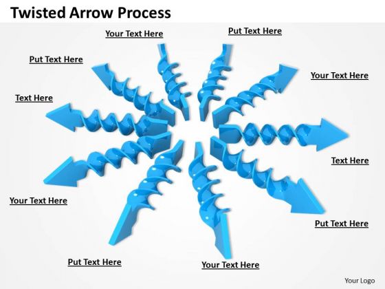 Stock Photo Multiple Blue Arrows In Circle Team PowerPoint Slide Stock Photo Multiple Blue Arrows In Circle Team PowerPoint Slide