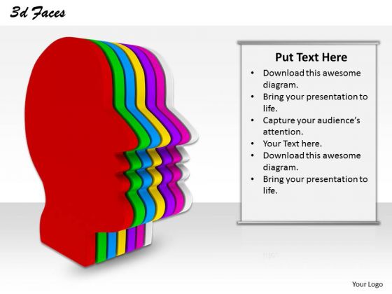 Stock Photo Multiple Human Faces For Biology PowerPoint Slide Stock Photo Multiple Human Faces For Biology PowerPoint Slide