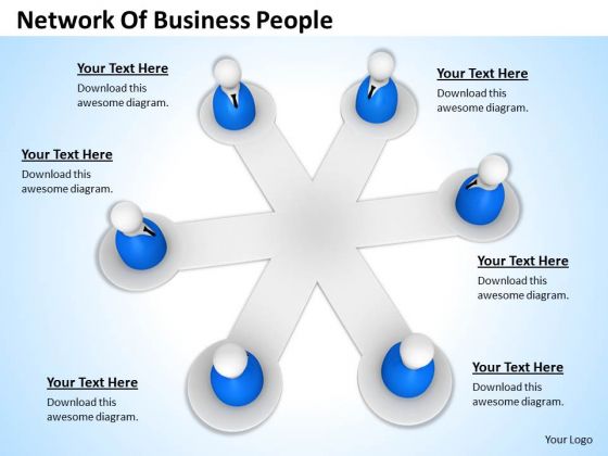 Stock Photo Network Of Business People PowerPoint Template Stock Photo Network Of Business People PowerPoint Template
