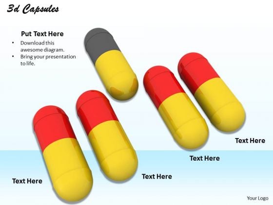 Stock Photo One Capsule Leading Others Shows Leadership PowerPoint Slide Stock Photo One Capsule Leading Others Shows Leadership PowerPoint Slide