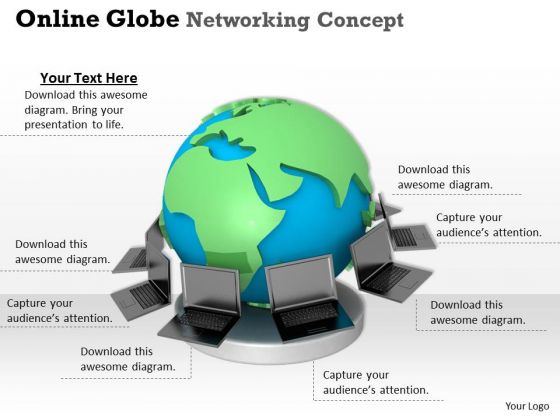 Stock Photo Online Global Networking PowerPoint Slide Stock Photo Online Global Networking PowerPoint Slide