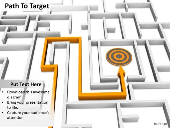 Stock Photo Path To Target PowerPoint Slide Stock Photo Path To Target PowerPoint Slide