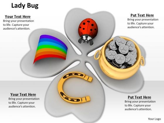Stock Photo Patricks Day Symbols On Clover Leaf PowerPoint Slide Stock Photo Patricks Day Symbols On Clover Leaf PowerPoint Slide