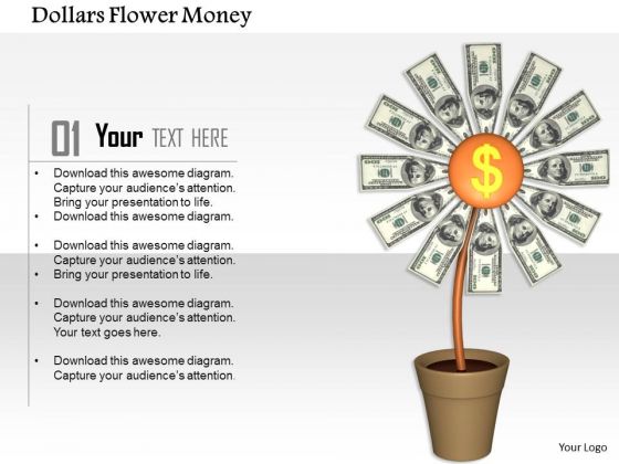 Stock Photo Plant Of Dollars Flower Money PowerPoint Slide Stock Photo Plant Of Dollars Flower Money PowerPoint Slide