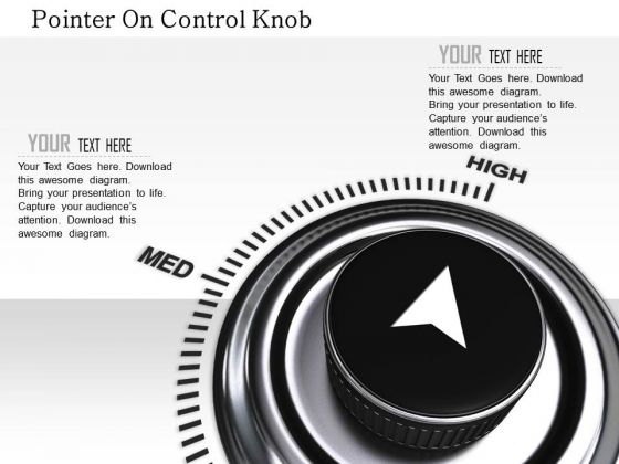 Stock Photo Pointer On Control Knob PowerPoint Slide Stock Photo Pointer On Control Knob PowerPoint Slide