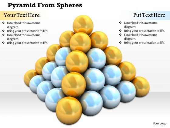 Stock Photo Pyramid Of Metal Spheres On White Background Pwerpoint Slide Stock Photo Pyramid Of Metal Spheres On White Background Pwerpoint Slide
