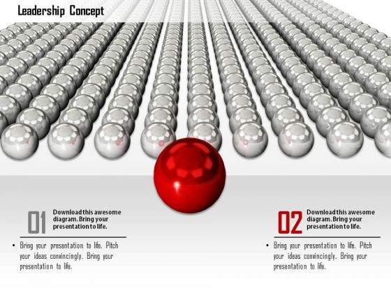Stock Photo Red Ball Ahead Of Silver Balls PowerPoint Slide Stock Photo Red Ball Ahead Of Silver Balls PowerPoint Slide