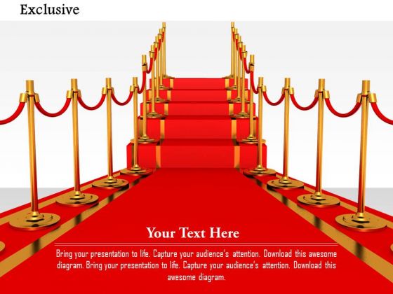 Stock Photo Red Carpet With Golden Staircase PowerPoint Slide Stock Photo Red Carpet With Golden Staircase PowerPoint Slide