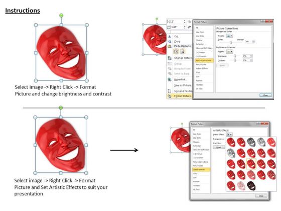 stock_photo_red_color_emotions_mask_powerpoint_slide_3